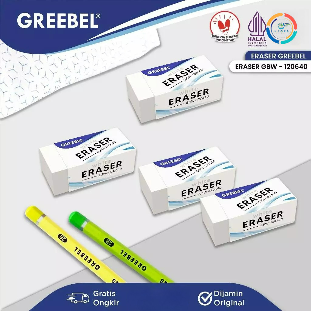 

Greebel Penghapus Pensil Stip Eraser Kecil Putih GBW-120640 [1 Pc]