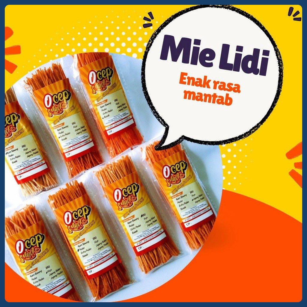 

MIE LIDI OCEP PAKET JUALAN ISI 100 BUNGKUS