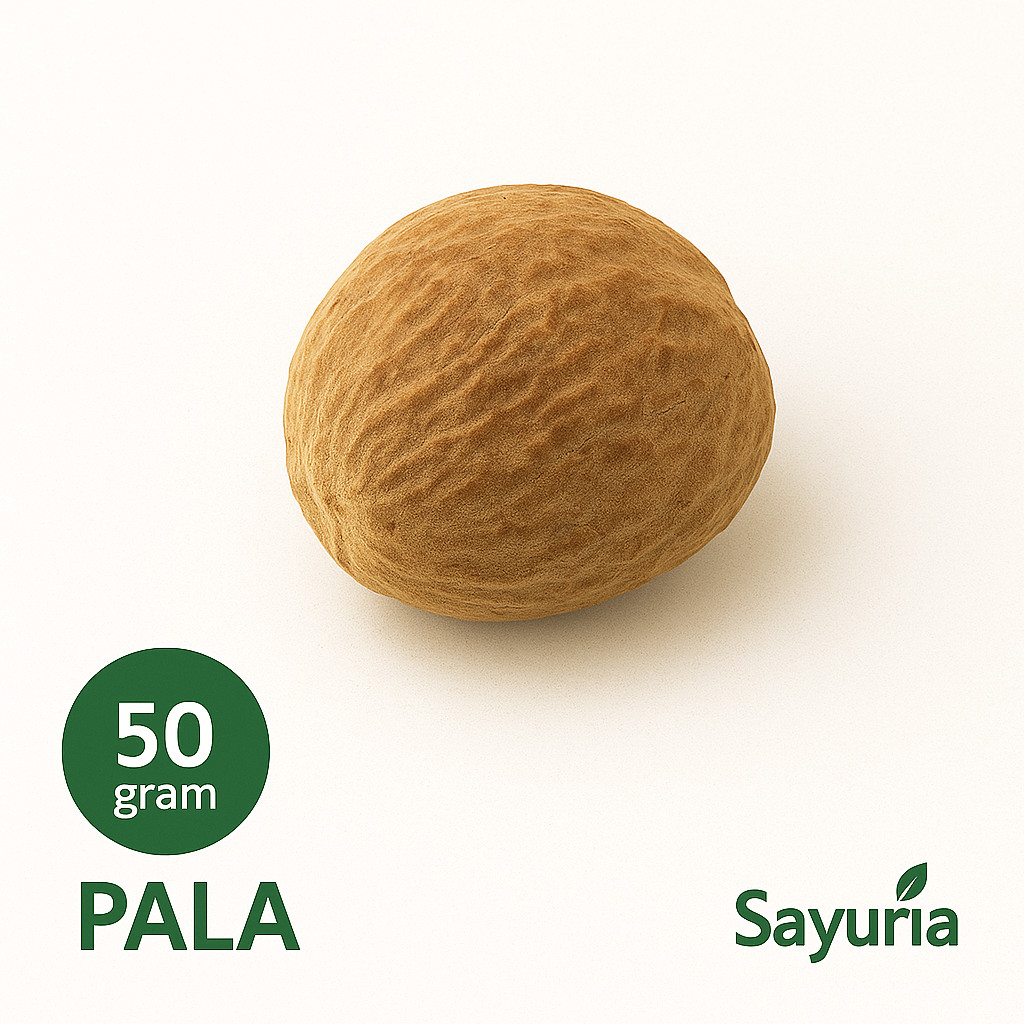 

Sayuria – Biji Pala Utuh Kering 100gr | Rempah Asli untuk Masakan & Jamu