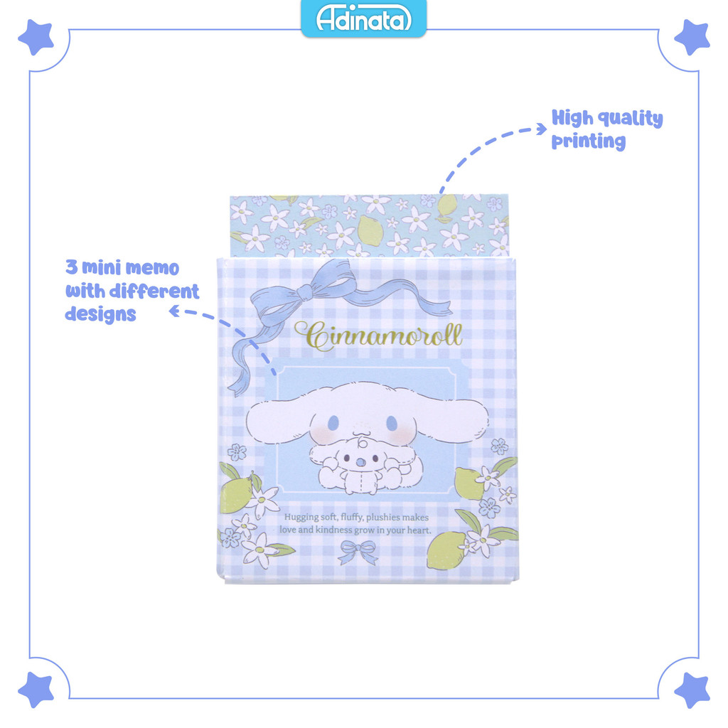 

Cinnamoroll Mini Notes 3 Pcs (Blue) 2517-4629 / Memo / Notebook - Adinata