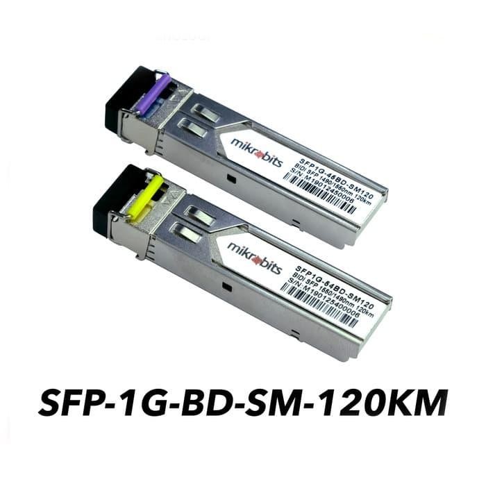 Mikrobits SFP Transceiver SFP-1G-BD-SM-120KM DDM DOM Orinal 120 KM