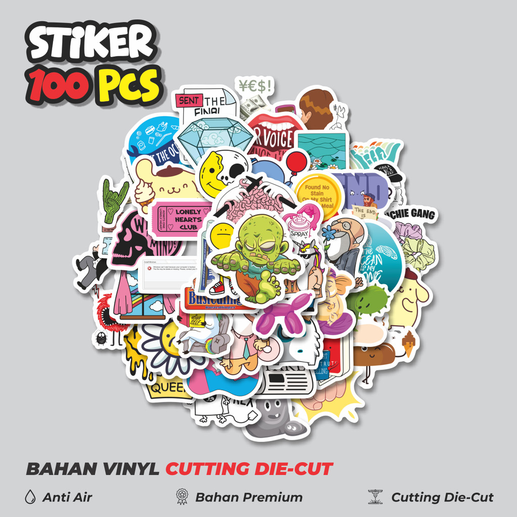 

Terbaru! 50 pcs Stiker Noob Pack Dekorasi Lucu Kreatif untuk Notebook, Skateboard, HP