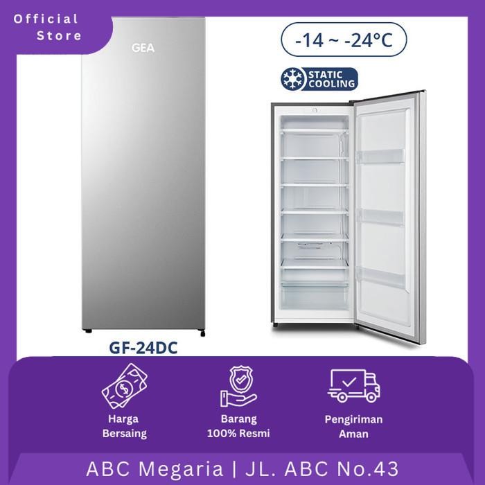 Gea Kulkas Pembeku / Upright Freezer GF24DC / GF24-DC / GF-24DC 189L