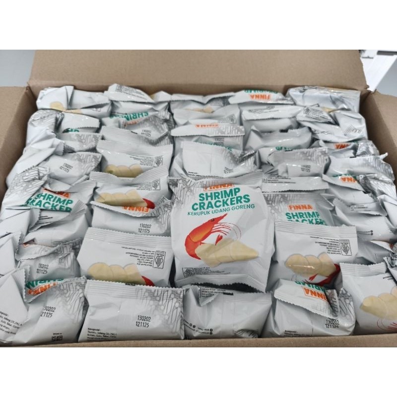 

Kerupuk Udang Finna Goreng Finna 10 gr x 120 pack (1 karton)
