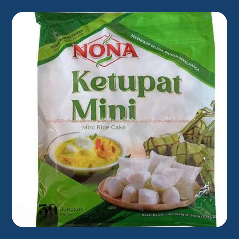 

Ketupat Mini Cap Nona 600 gr(30 pcs)