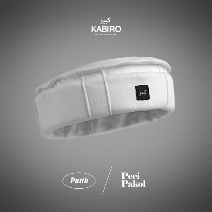 Peci Pakol Rosal Kabiro Rosalhat Jumbo Ukuran Kepala Big size Kopiah Pria Dewasa By rompi Shalat Ros