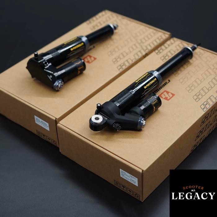 Shock Shockbreaker BAZOOKA Racingbros Air Suspension Front & Rear Vespa Sprint Primavera S LX LXV 2V