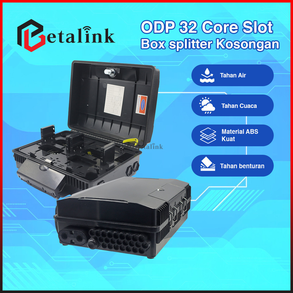 [TERLARIS] ODP 32 Core Model Double Lock Kosongan Box Splitter Optical Distribution Point Warna Rand