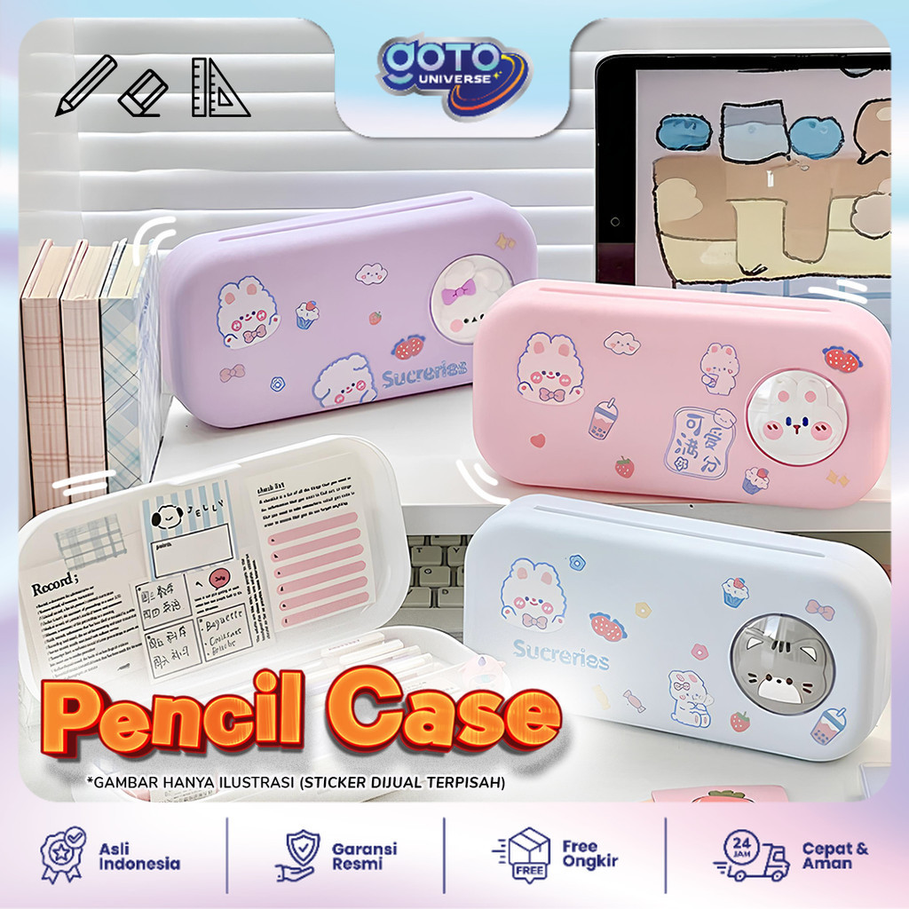 

Goto Theo Pencil Case Tempat Pensil Anak Perempuan Aesthetic
