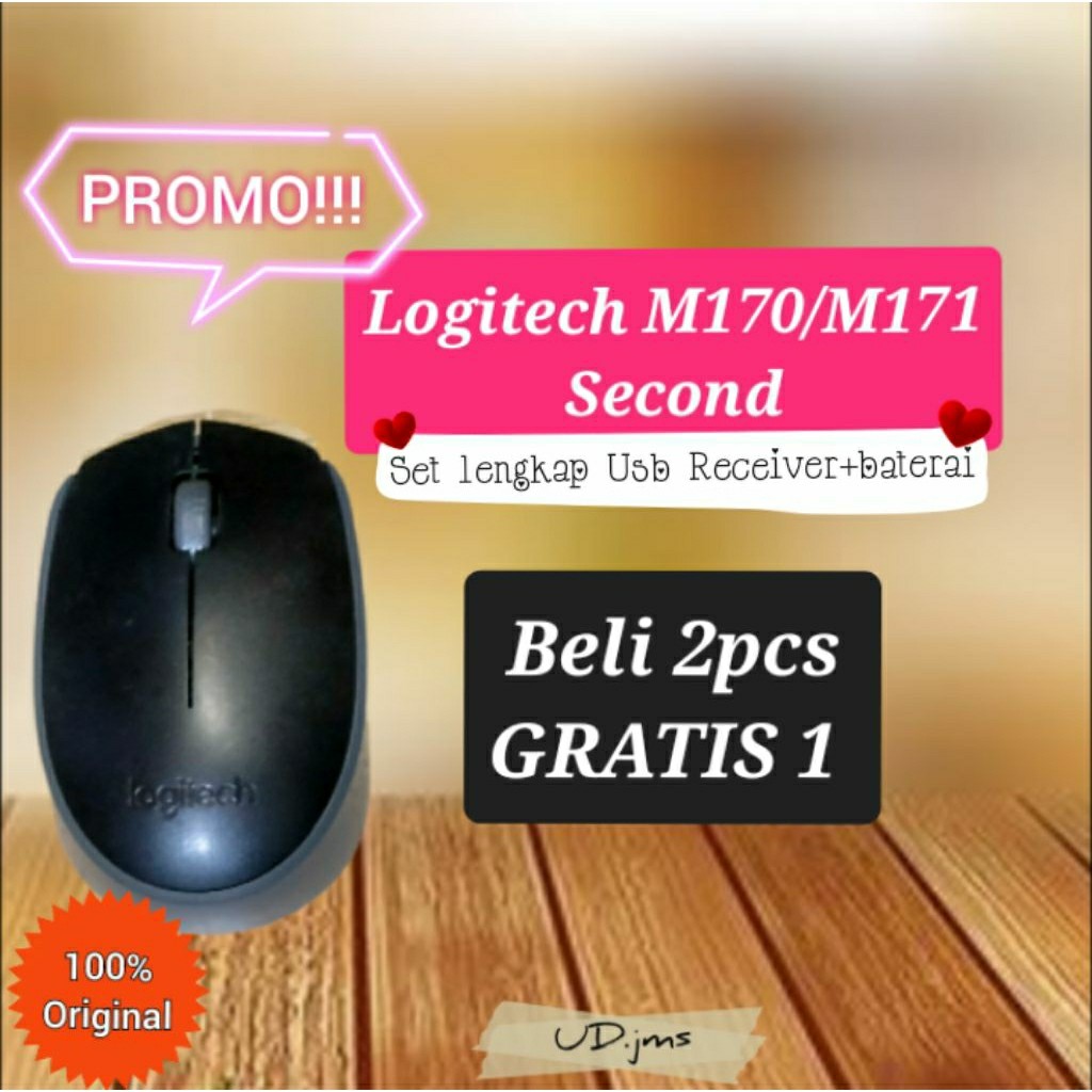 Mouse Wireless Logitech M170/M171 ORIGINAL-Bekas