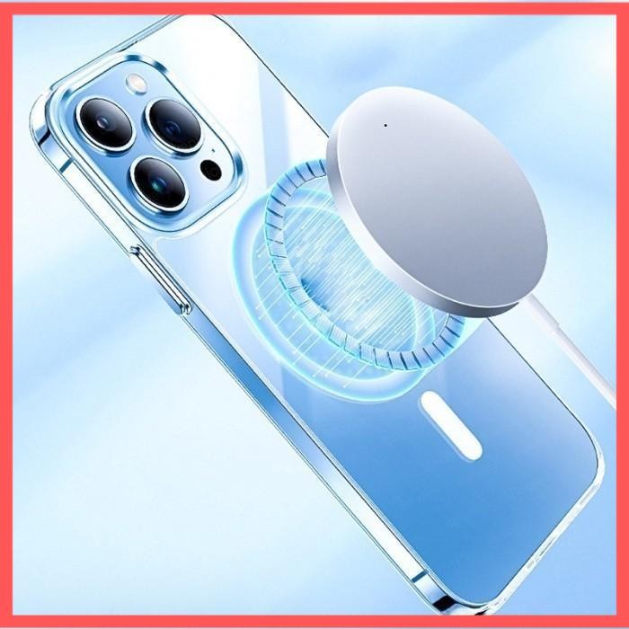 CASE OPPO A15 A15s MAGSAFE TPU CLEAR KORI Magnetic Wireless Transparan Softcase Silicone