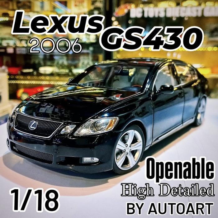 Diecast Lexus GS430 2006 Black by Autoart  Metal Openable High detailed Rare models Ori box