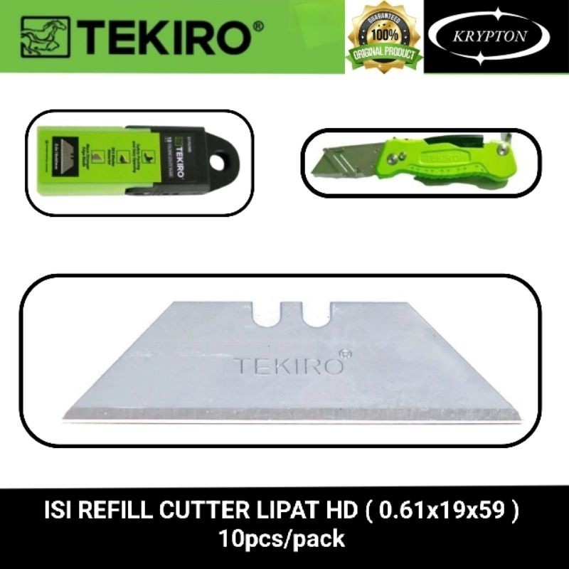 

tekiro isi Refill mata cutter lipat buat potong gypsum / triplek jaminan asli original harga per pack isi 10pcsHALA