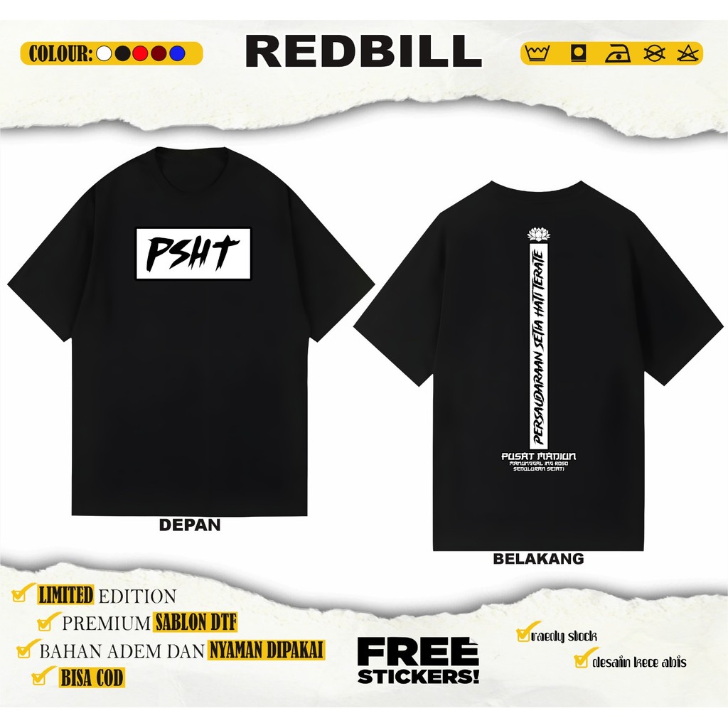 KAOS PSHT MOTIF TUGU | DESAIN TERBARU ATASAN PSHT | ATASAN PSHT | PRIA WANITA | UNISEX | BISA COD