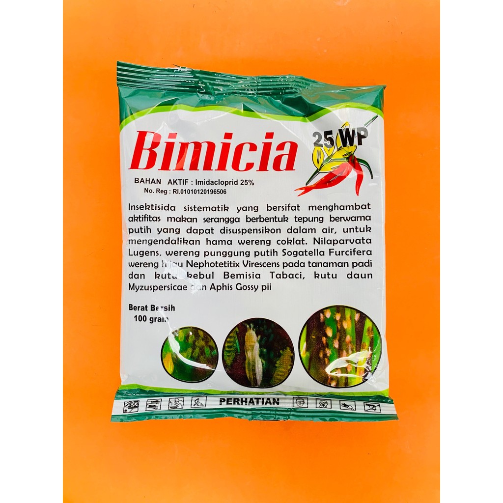 Insektisida sistemik pengendalikan hama kutu kebul thrips BIMICIA 25WP isi 100gr