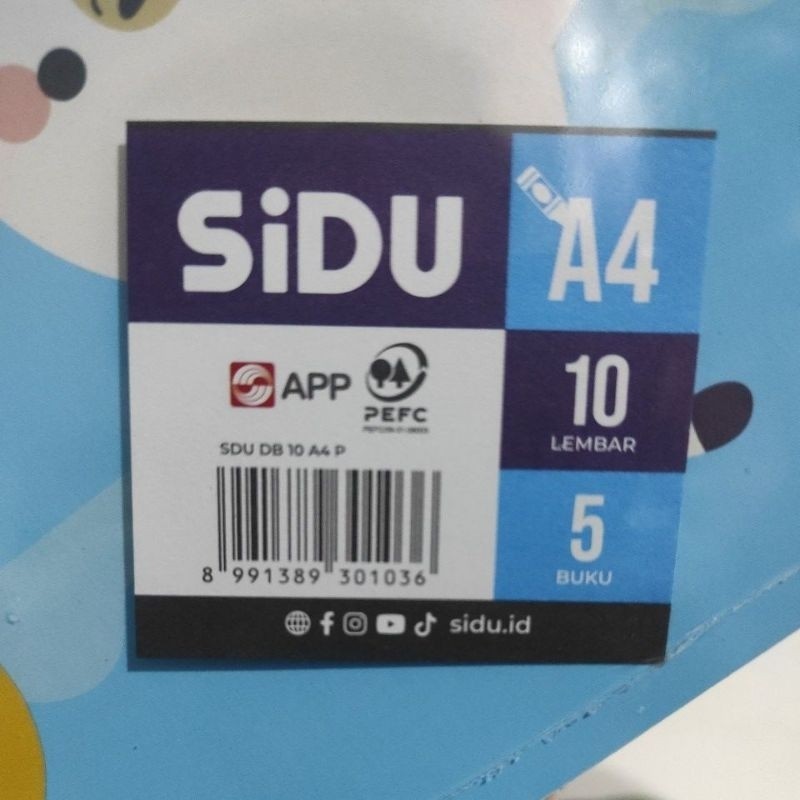 

Buku Gambar sidu A4 per pack isi 5buku