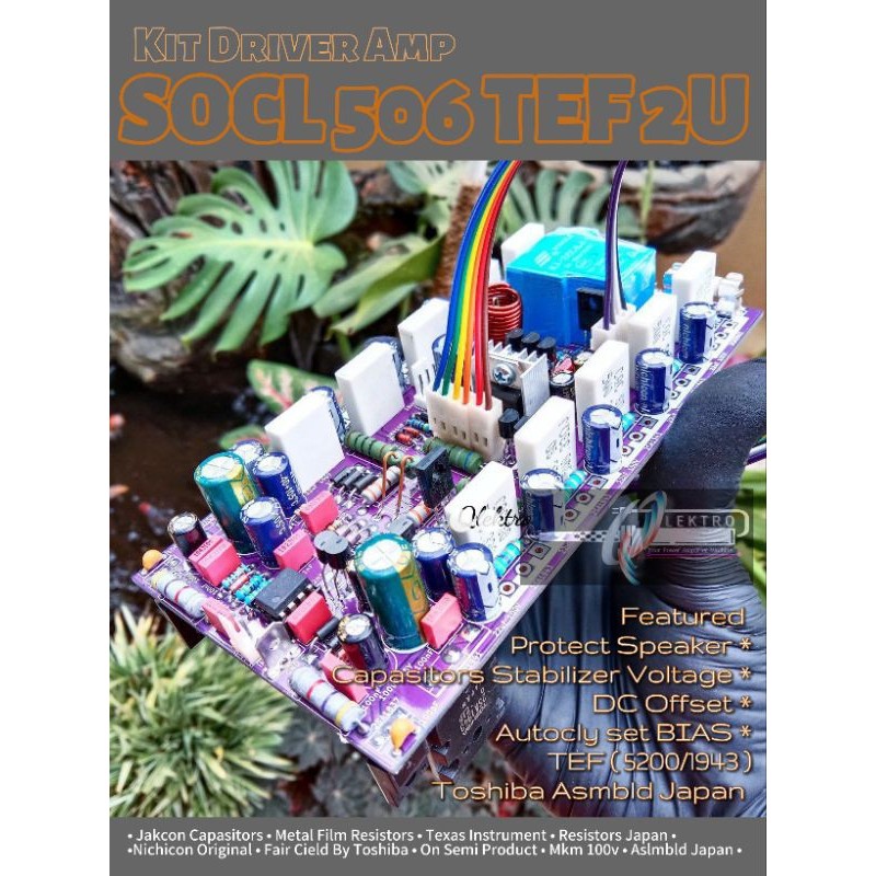 Kit Driver Amp SOCL 506 TEF 2U + TEF [ Full modif by qlektro ] high componenCO