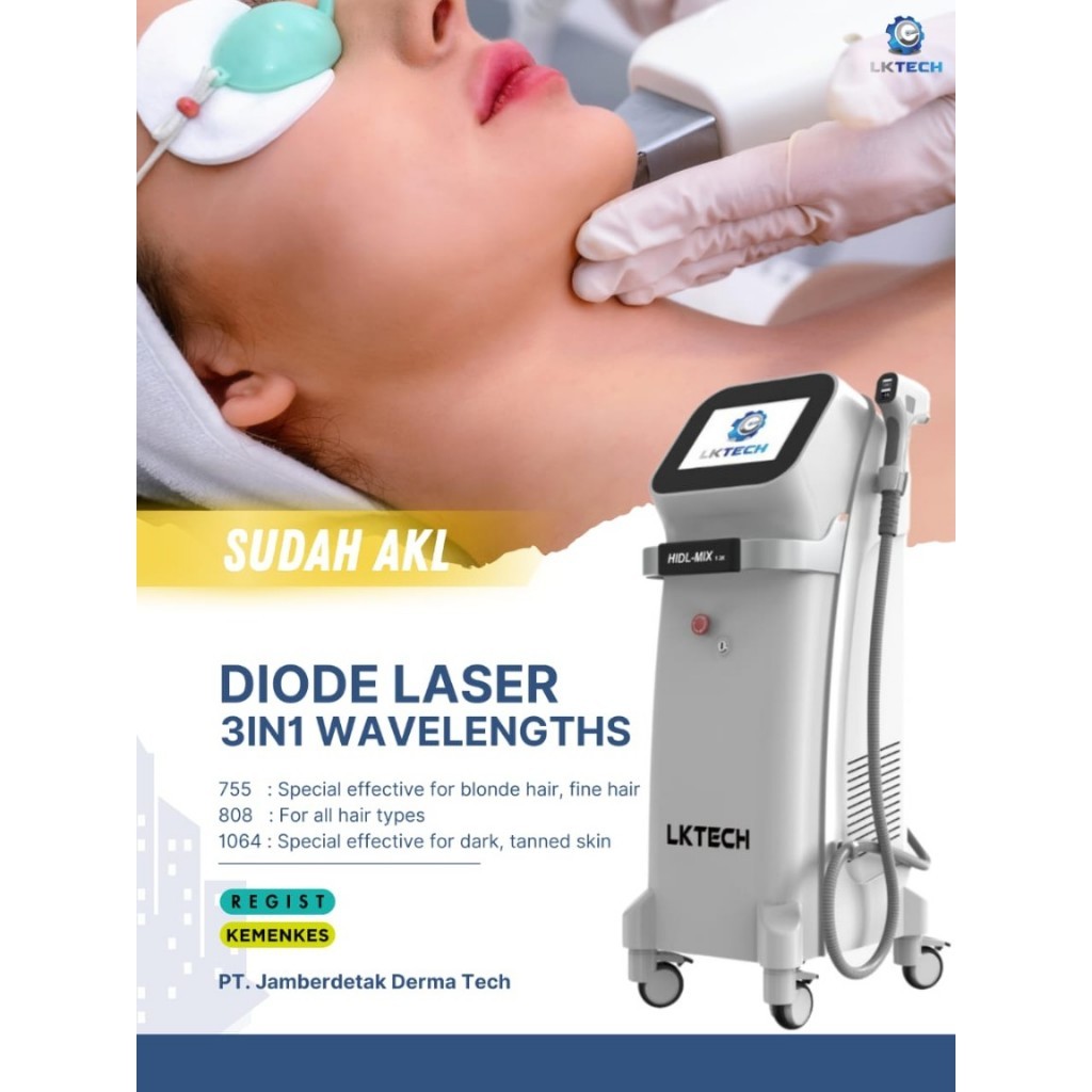 LASER LKTECH DIODE 808 755 1064 NM HAOR REMOVAL ALL COLOURS