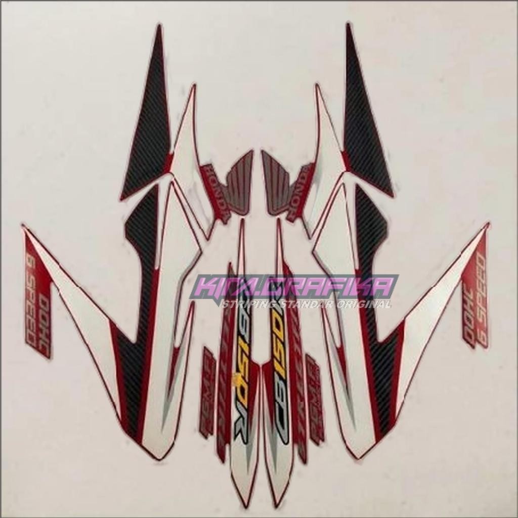 STIKER STRIPING LES LIST BODY MOTOR HONDA CB150R CB150 R CB 150 R 2014 2015 MERAH