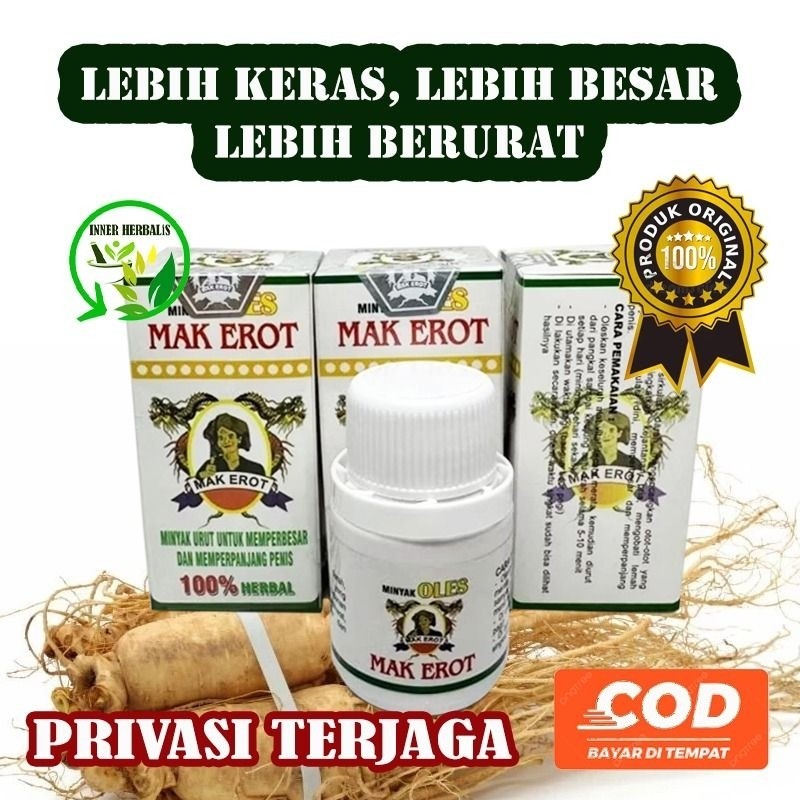 Minyak Urut Mak Erot Isi 60 ml Herbal Alami Original Racikan Alami Dari Sukabumi
