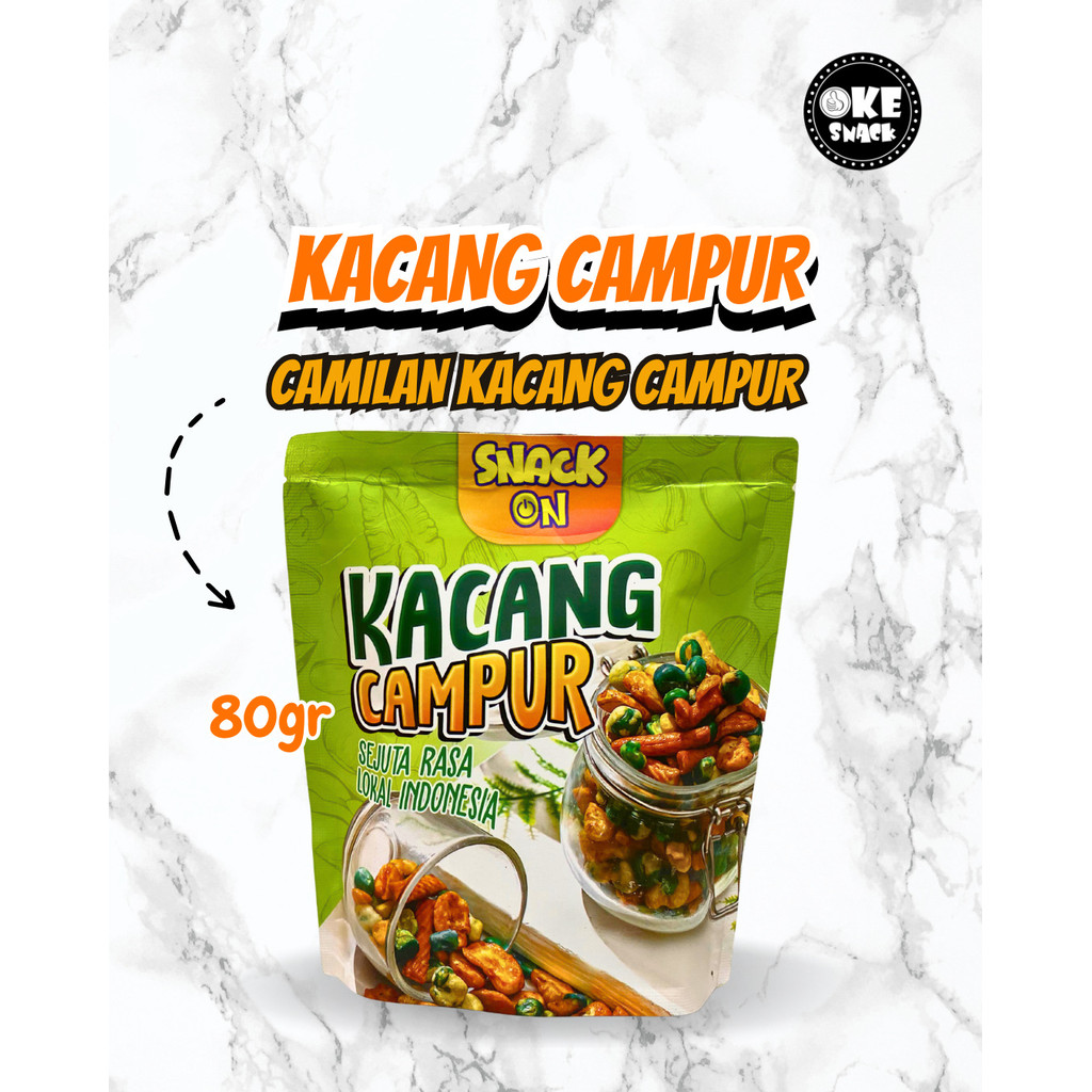 

Snack On Kacang Campur Camilan Mixed Nut 80gr