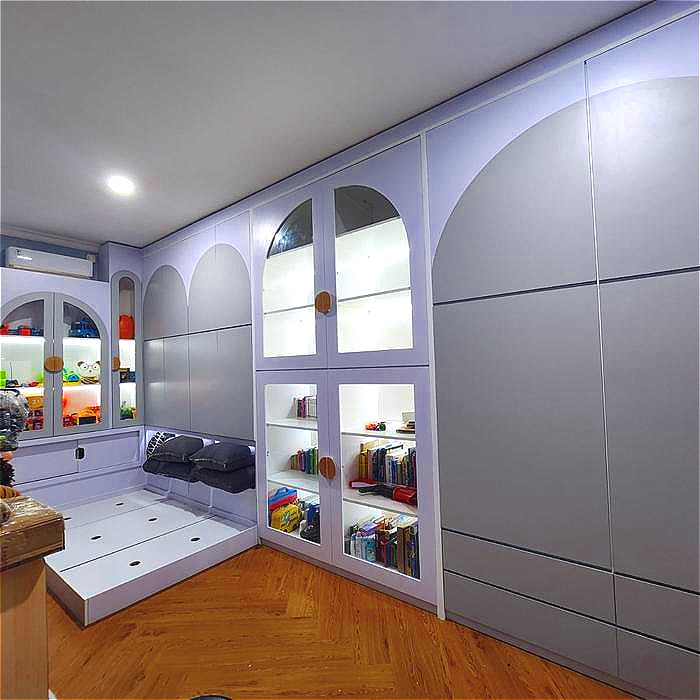 Set dipan lemari anak wardrobe minimalis hpl modern custom