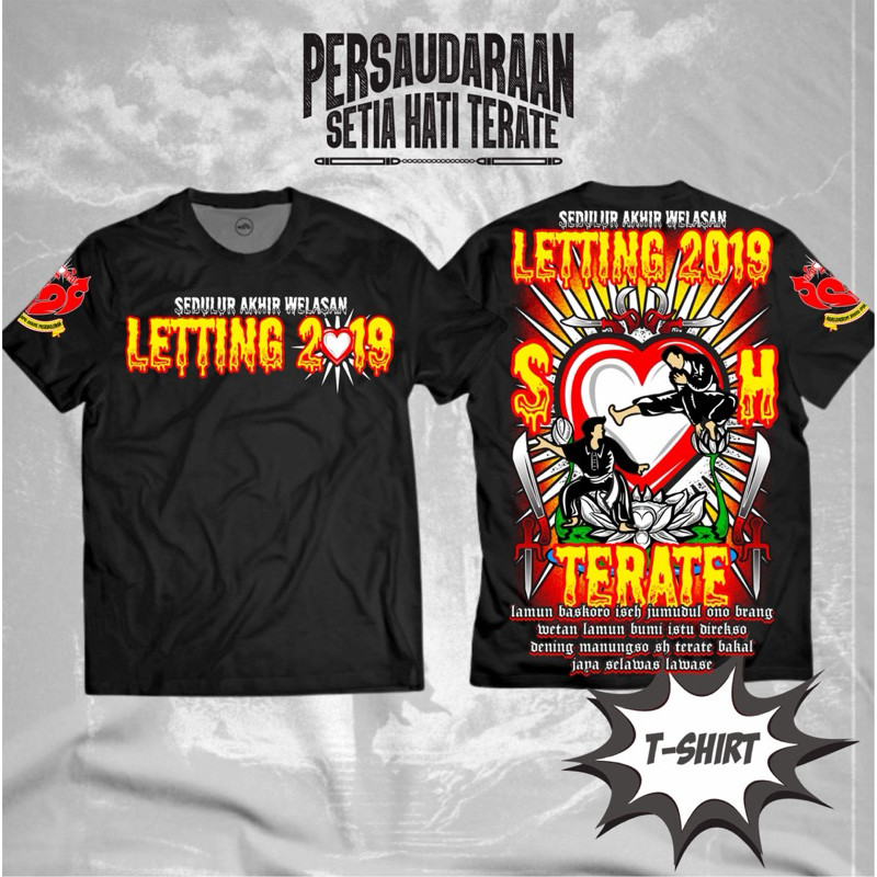 KAOS PSHT SEDULUR AKHIR WELASAN LETTING 2019 SH TERATE KAOS PSHT TERBARU - KAOS SH TERATE - KAOS PSH