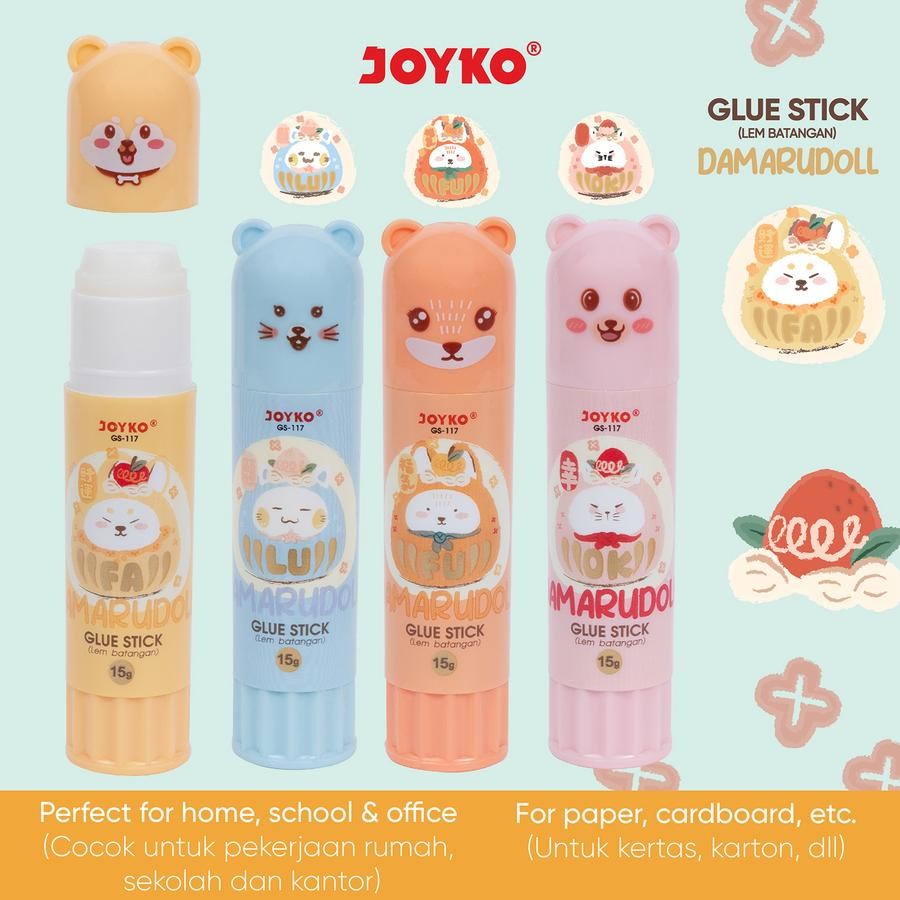 

Glue Stick Lem Batang Joyko GS-117 Damarudoll 15gr