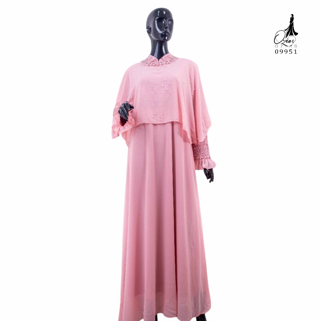 GAMIS BROKAT OZIAS 10 in 1 09353 LD 105 I Gamis Kondangan Cantik I Gamis Wisuda Muslimah