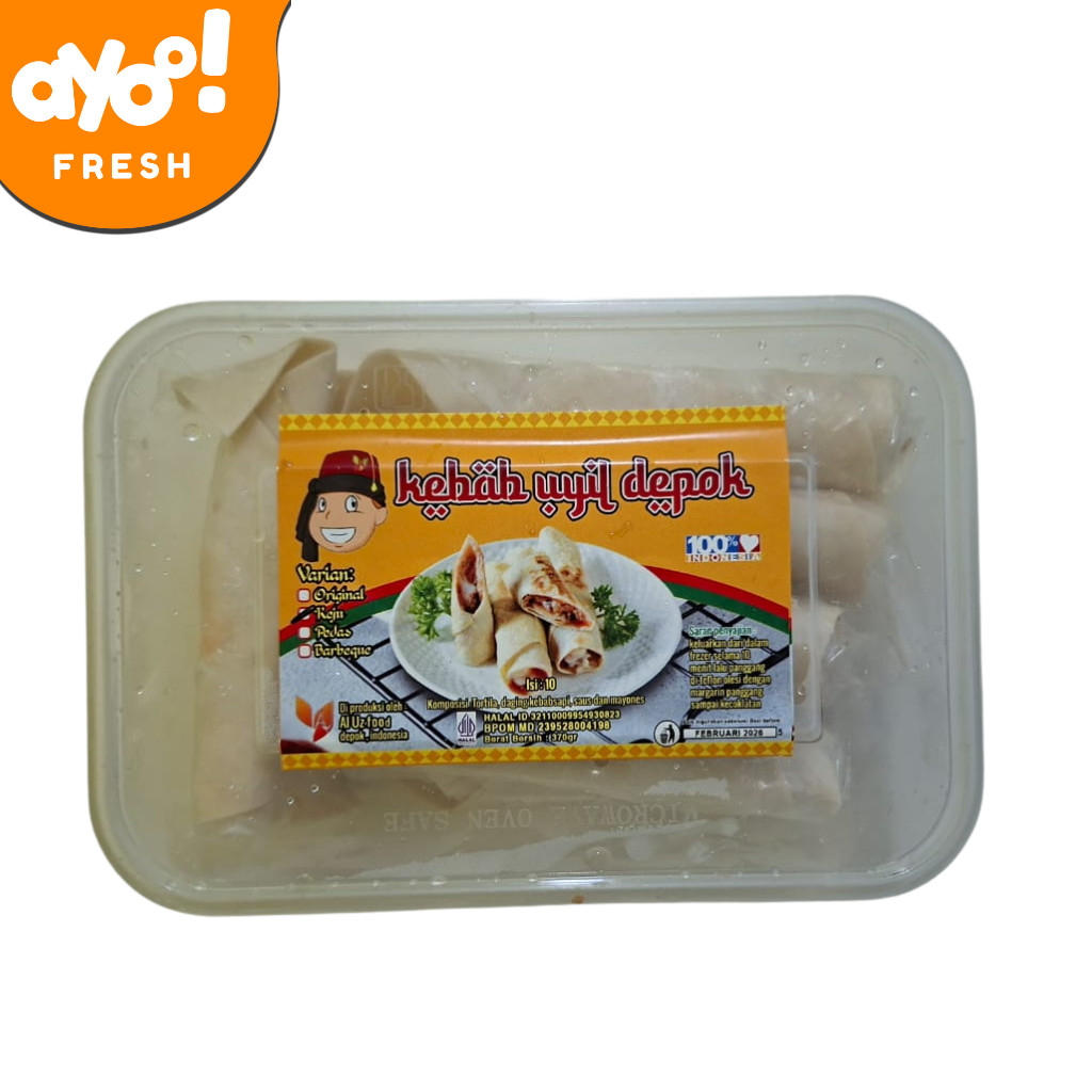 

Kebab Unyil Depok – Keju & Daging (10 pcs / 350g)