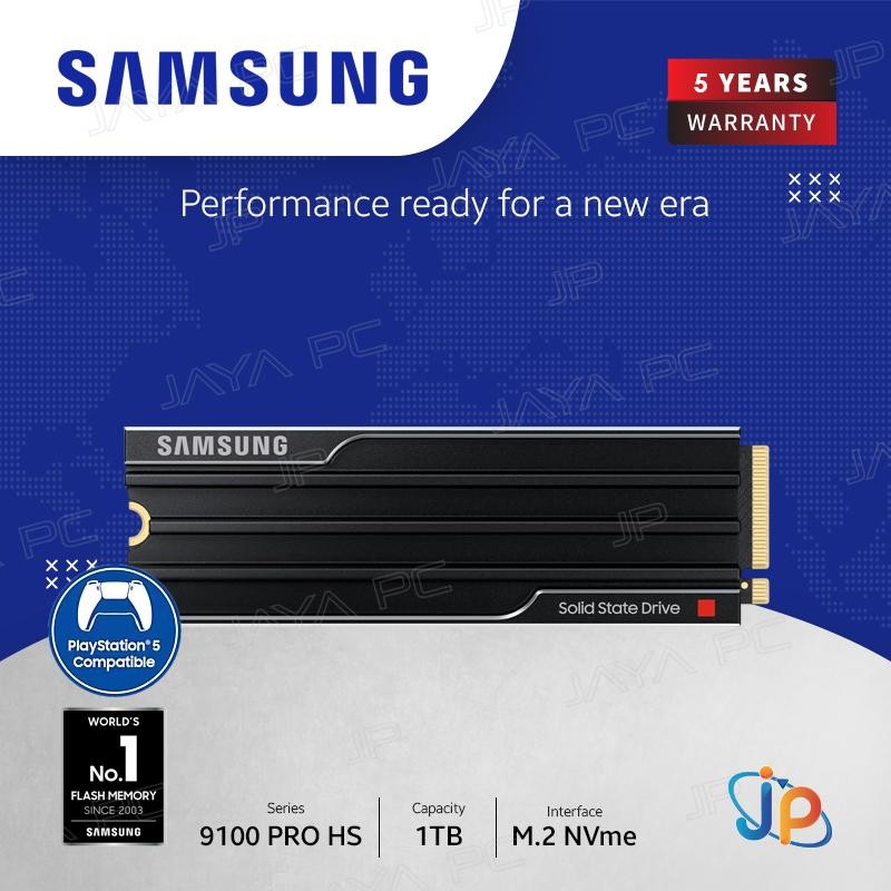 Samsung SSD 9100 PRO Heatsink M.2 Pcie Gen5 Nvme 1TB - M2 1 TB