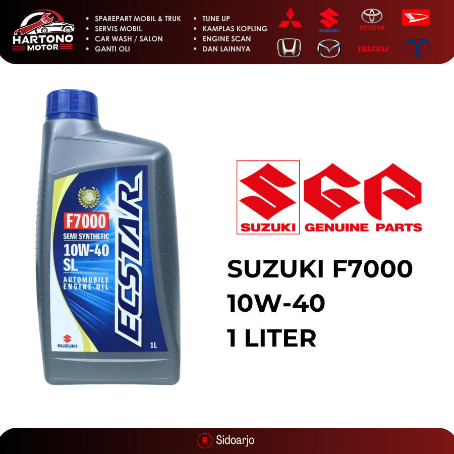 Oli Mobil Suzuki SGO ECSTAR F7000 10w40 1 Liter Semi Synthetic