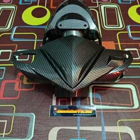 COVER BATOK DEPAN DAN VISOR VARIO TECHNO 125 PGM FI LAMA OLD CARBON
