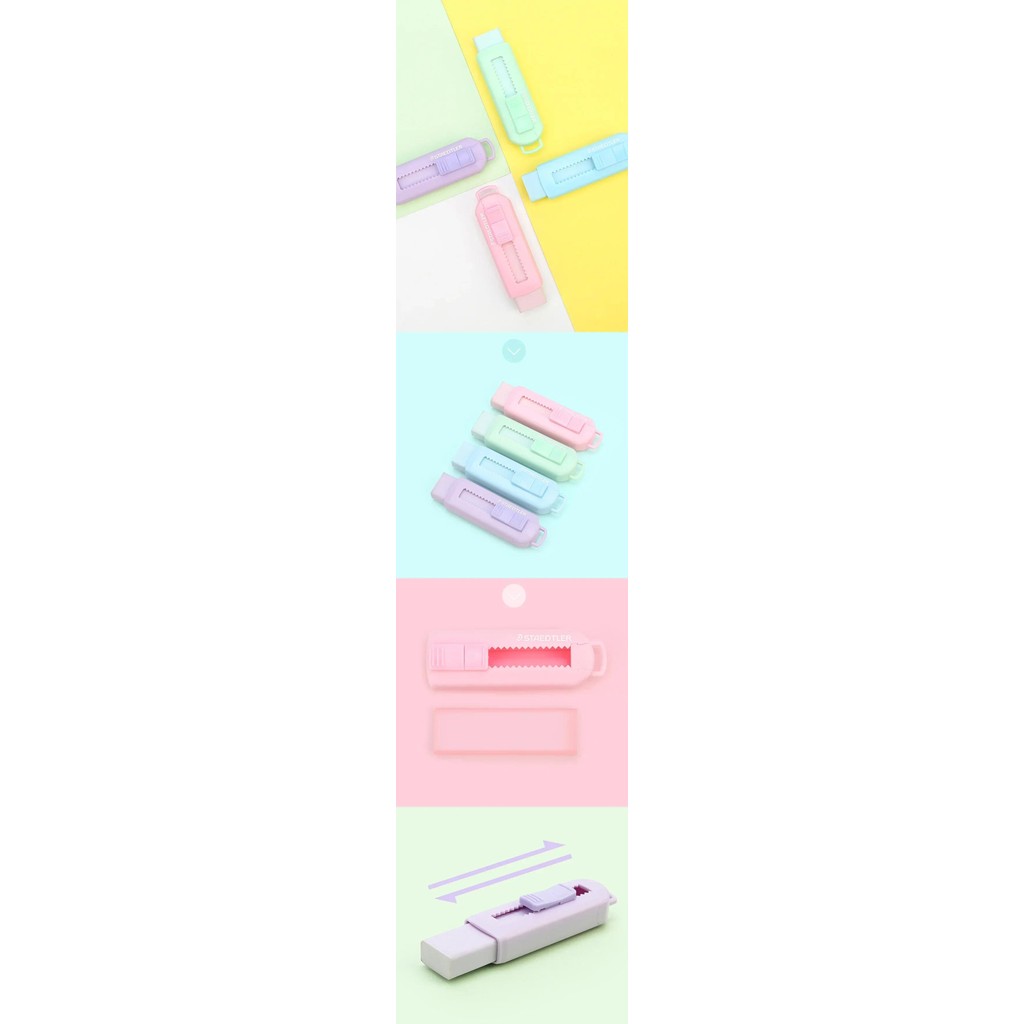 

STAEDTLER Eraser 525 Telescopic Pushable Eraser Professional Drawing Design Safety and Environmental S ool Office Stationery