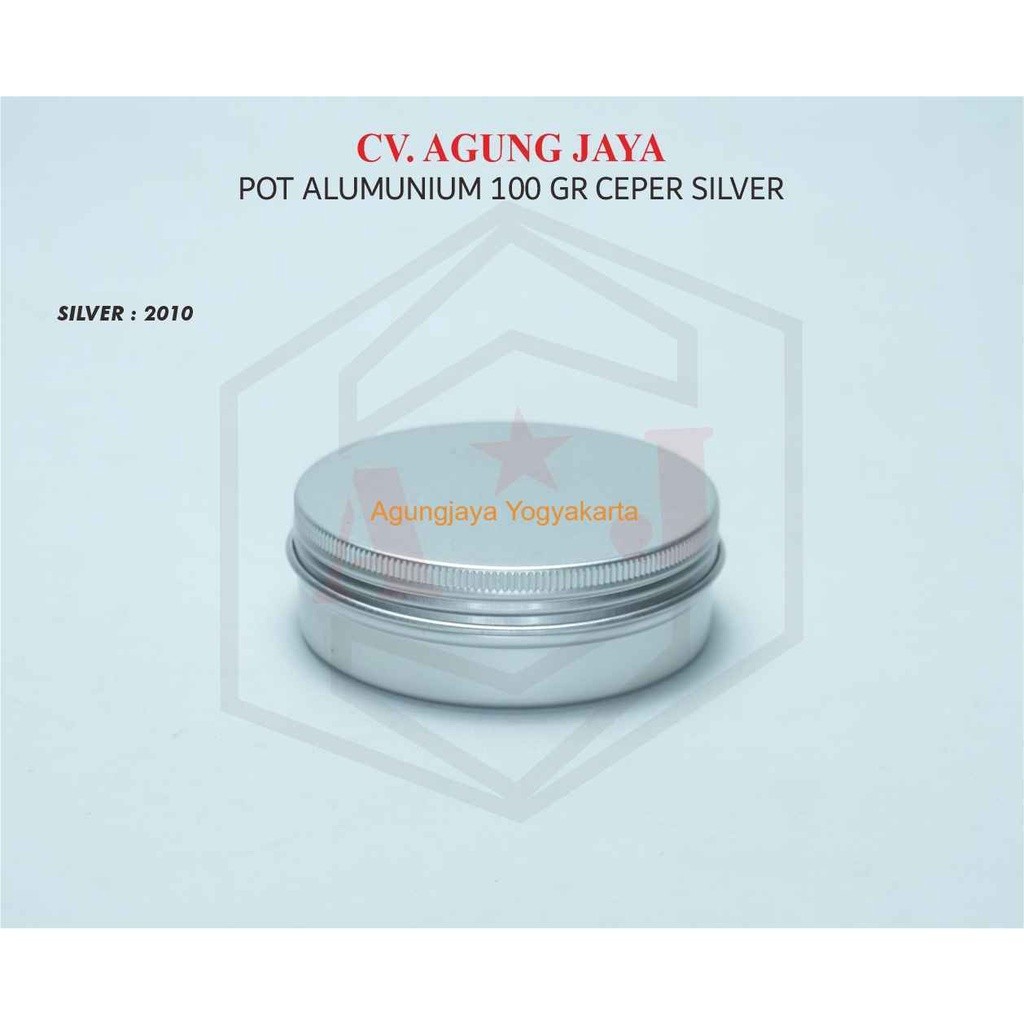 Pot Alumunium 100 g / Pot Pomade / Pot Cream / Jar Alumunium / Wadah Pomade / Tin Alumunium /  Pot P