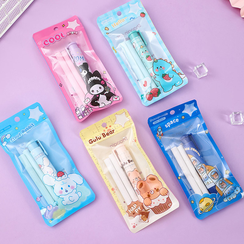 

Penghapus Pensil Mekanik Motif Karakter Kartun Lucu Model Cetekan Perlengkapan Sekolah ATKBD - Olio