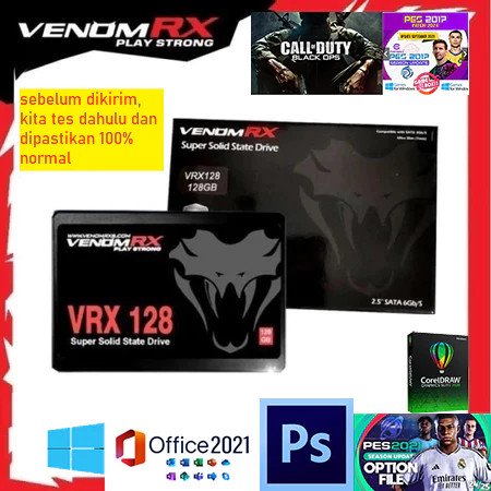SSD VenomRX SSD VRX 128GB SATA III + Windows 10