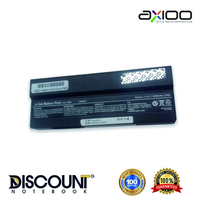 BATTERY LAPTOP AXIOO PICO DJH, A22-H80C (6 CELL)