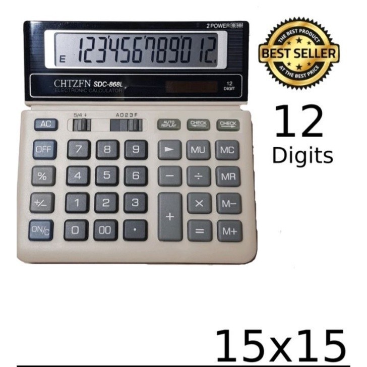 

Kalkulator 12 Digit CT 868L - Kakulator Dagang / Kalkulator Check