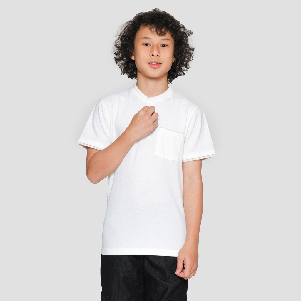 Nevada Henley Lacoste Kerah Koko Kaos Anak Laki-laki 121768553