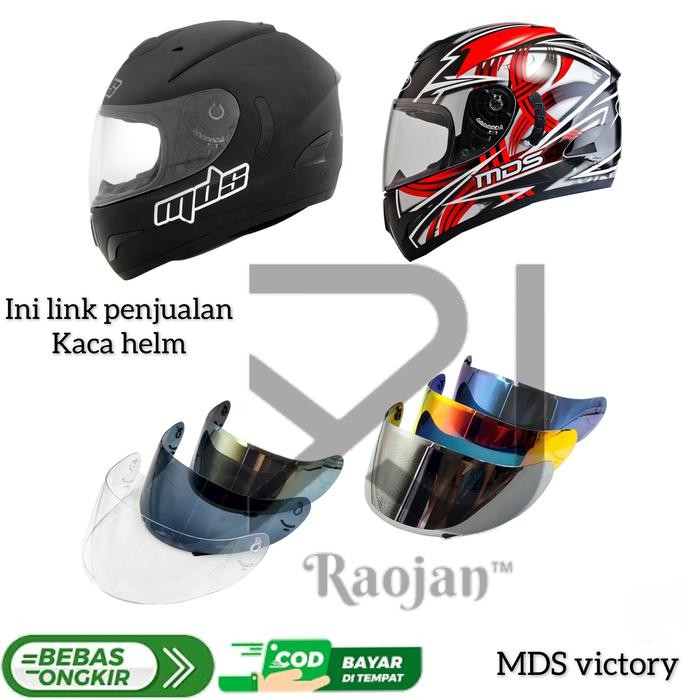 Kaca helm Flat / Datar MDS Victory Flat Visor MDS Victory
