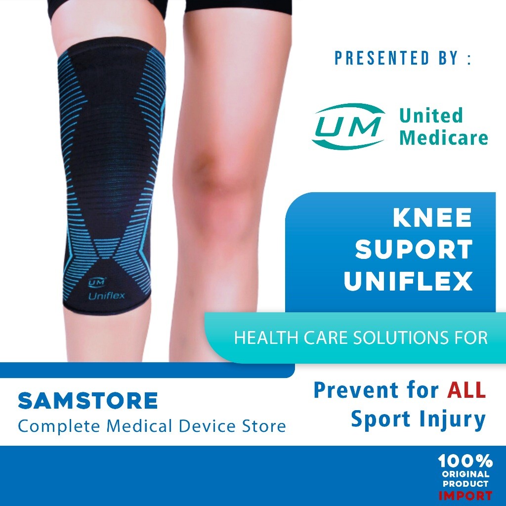 UM Knee Support Uniflex | Pelindung Lutut | Knee Brace | Knee Deker | Penyangga Lutut | Osteoarthrit
