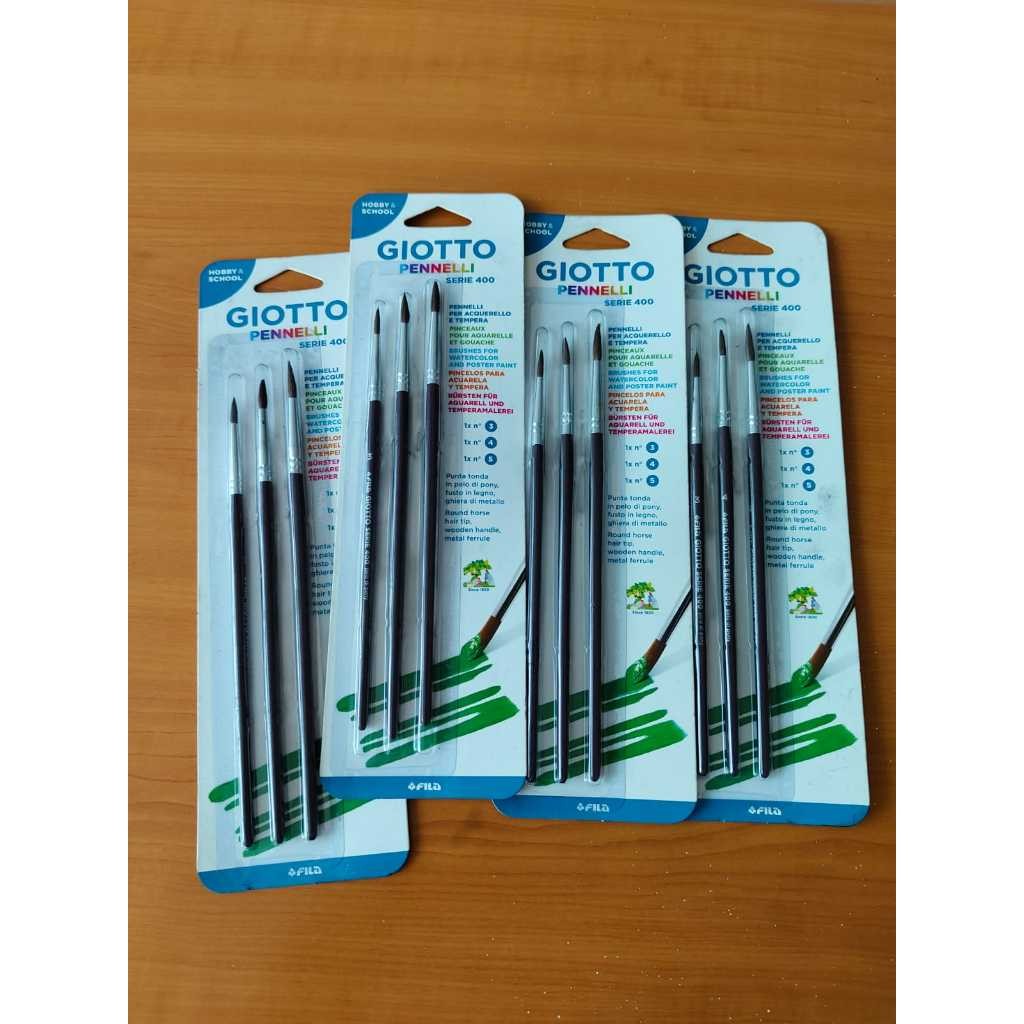 

Giotto Art Brush Serie 400 Round Kuas Runcing Lukis Set 03, 04, 05 [DEFECT] Claearance Sale