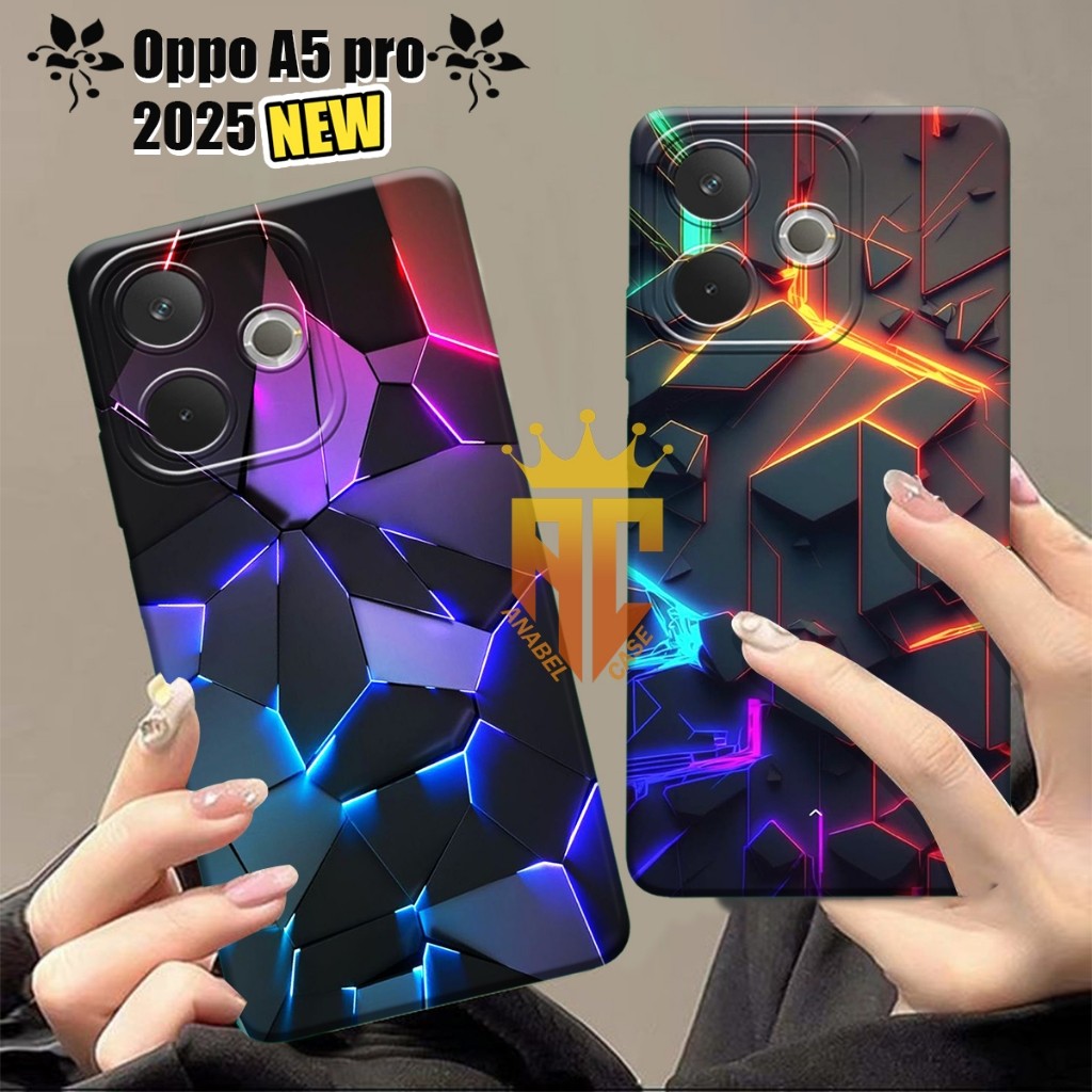 Softcase OPPO A5 PRO 4G / OPPO A5 PRO 5G 2025 Terbaru Case Fashion Motif Abstrak Dark Wallpaper - Ca