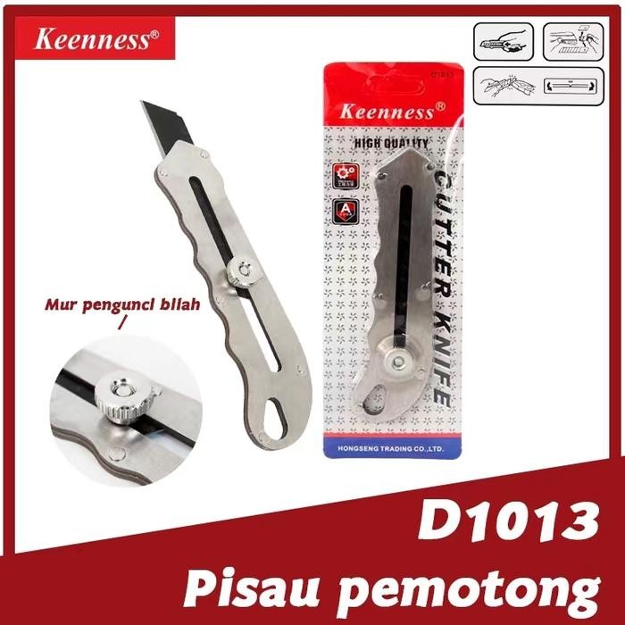 

Keenness Pisau Baja Cutter Tajam Besar Kater Stainless Anti Karat Bahan Kuat Tebal Bagus Multifungsi - D1013