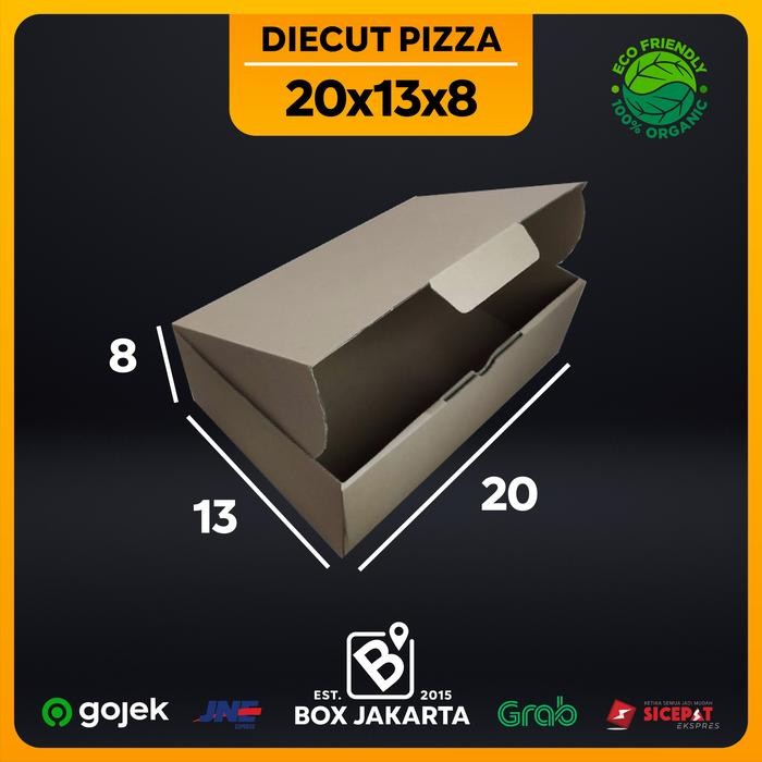 

KARDUS uk 20x13x8 CM Diecut Pizza Corrugated Packaging Box