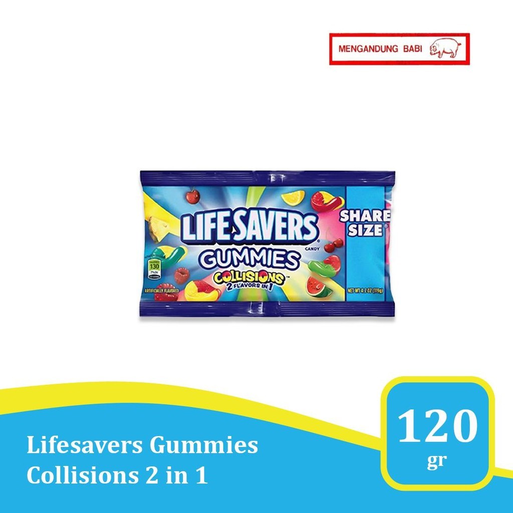 

Life Savers Gummies Collisions 4.2 oz - permen import USA
