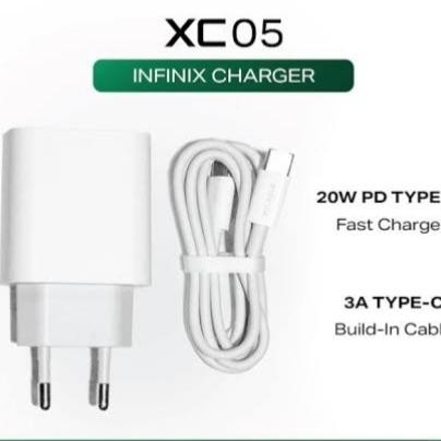 Charger infinix XC 05 C to C 20 W fast charging original