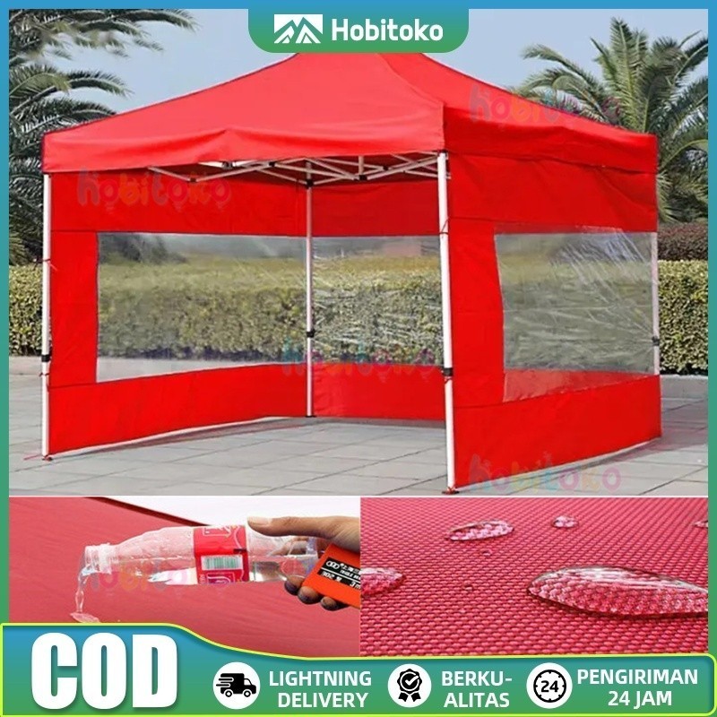 SPEEDS Tenda Lipat Dinding Mika/Kombinasi Polos (Berbagai Ukuran) Tenda Lipat Mika Dinding Samping/P