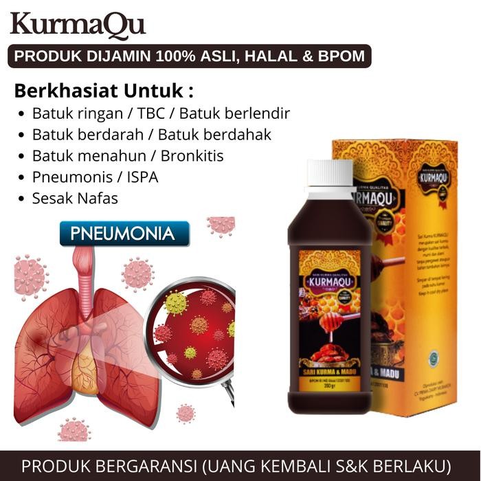 

KurmaQu Pneumonia, Paru Paru Basah, Radang Paru Paru, Tbc Paru, Paru2, Pembersih Paru Paru, Herbal Paru - KURMAQU